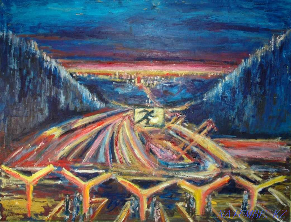 Oil painting on canvas, size 60x80, 2020 Almaty - photo 2