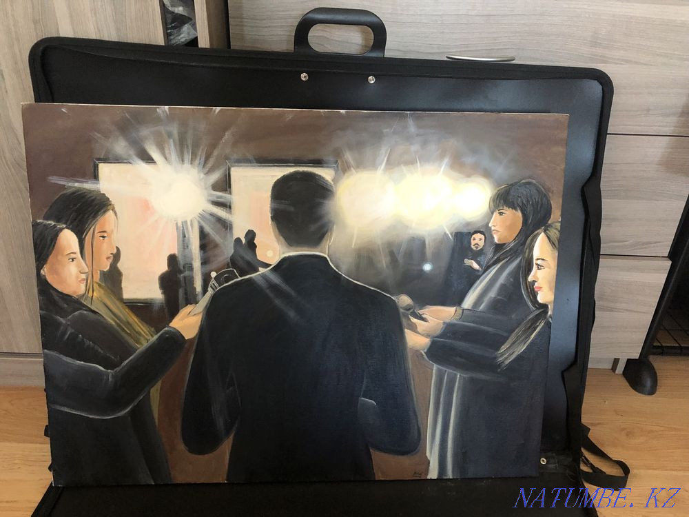 Холст масло 80*60 картина Астана - изображение 2