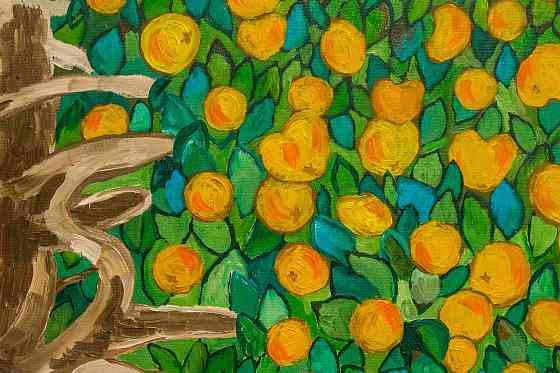 Картина репродукция Густава Климта 1903 г. холст масло абстрактная Алматы