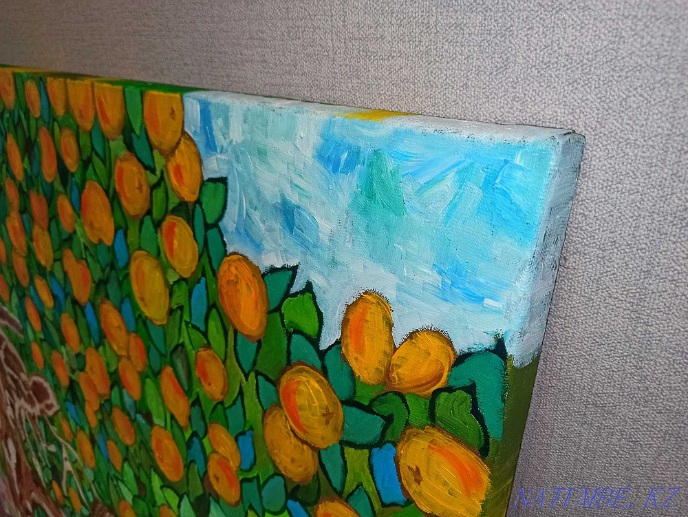 Reproduction painting by Gustav Klimt 1903 abstract oil on canvas Almaty - photo 2