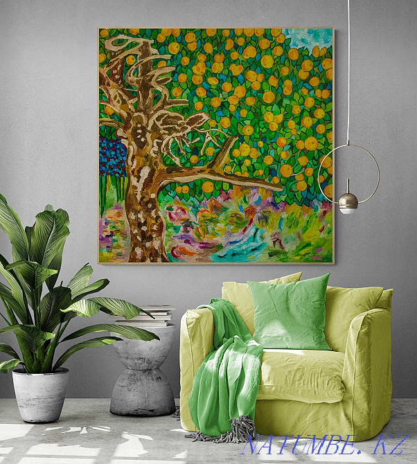 Reproduction painting by Gustav Klimt 1903 abstract oil on canvas Almaty - photo 7