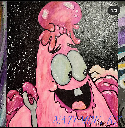 Paintings of SpongeBob and Patrick for sale Акбулак - photo 1