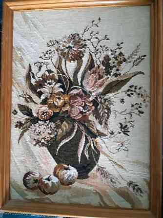 Картина цветы с фруктами Гобелен Костанай