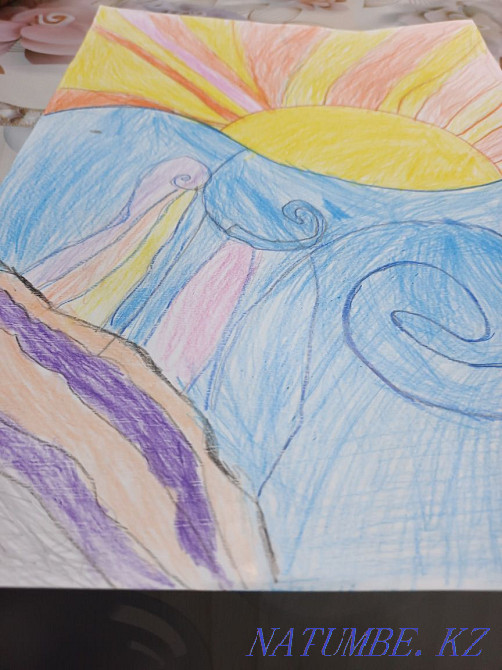 Картинка закат ручная работа  - изображение 1