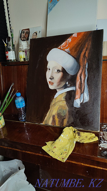 Майлы сурет Сәукеле қыз (Бойжеткен қыз сәукелемен)  Алматы - изображение 1