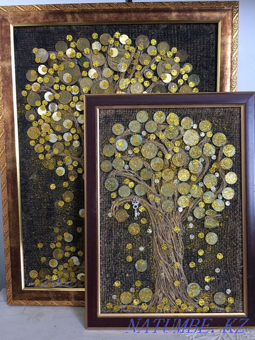 Картина ручная из монет Алматы - изображение 1