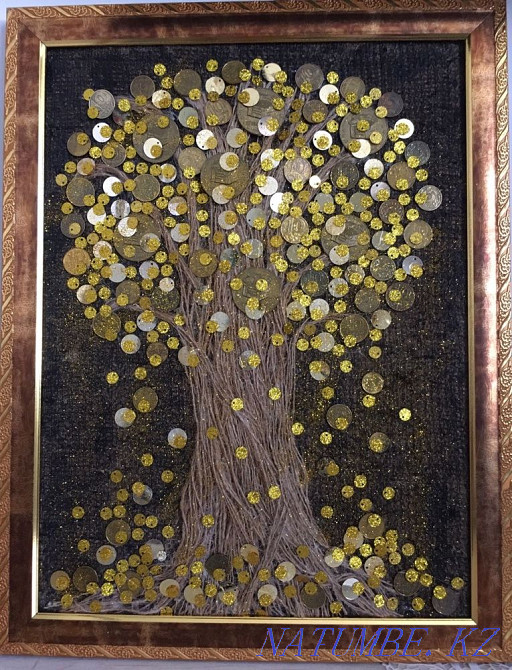 Картина ручная из монет Алматы - изображение 2