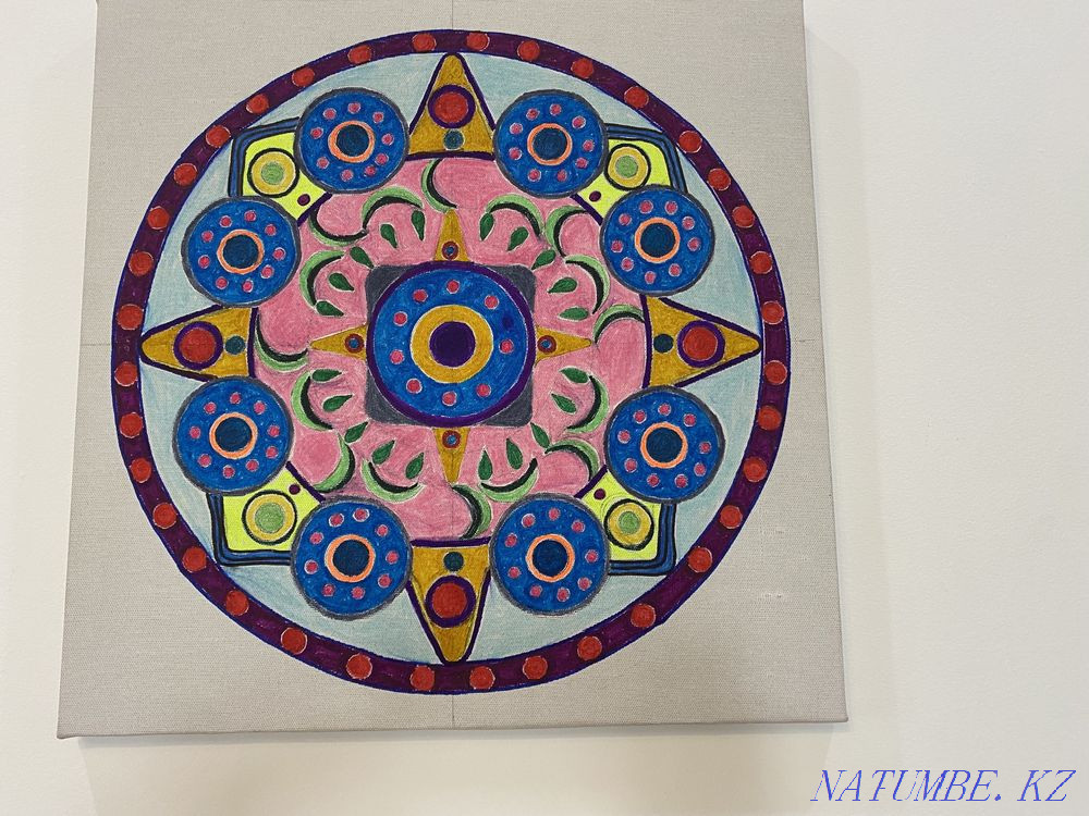 Painting Mandala of abundance and disclosure of cash flows, canvas 40/40 Almaty - photo 3
