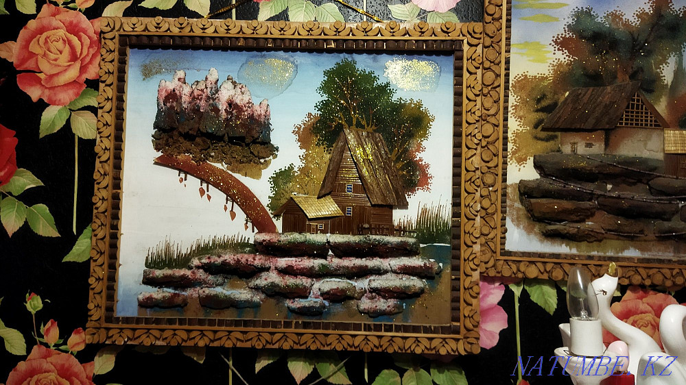 Продаются две картины: окончательно 3 тысяч. Ручная работа. Шымкент - изображение 2