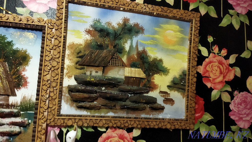 Продаются две картины: окончательно 3 тысяч. Ручная работа. Шымкент - изображение 3