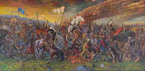 Историческая картина "Анракайская битва" Алматы