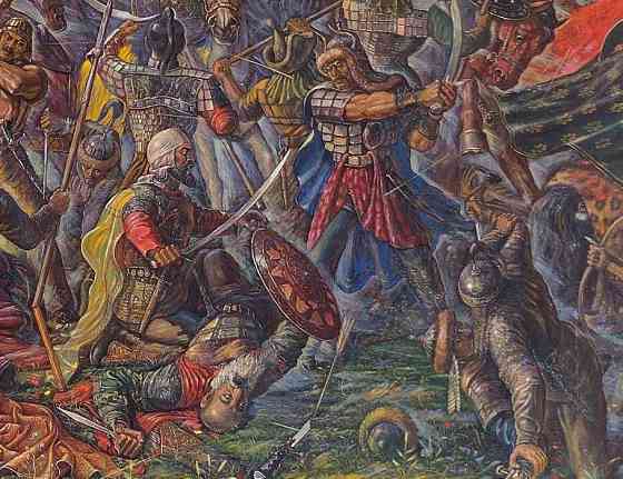 Историческая картина "Анракайская битва" Алматы