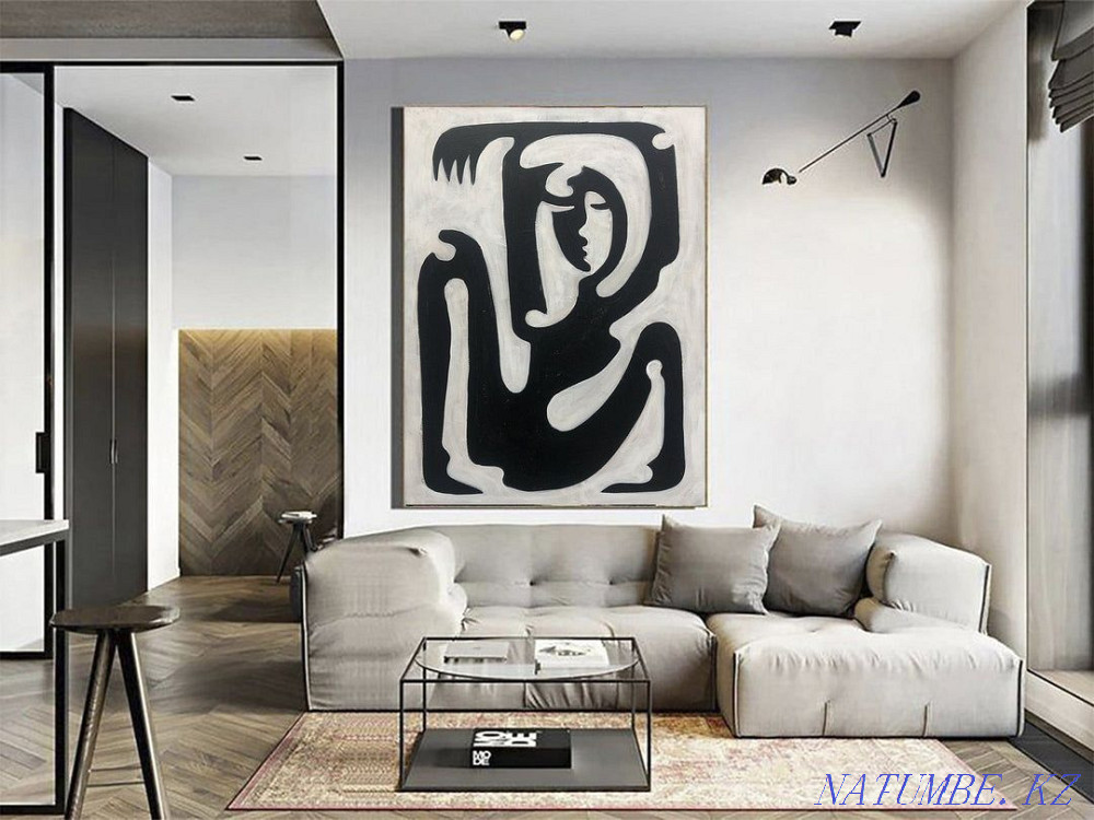 oil painting canvas minimalism abstract interior painting Almaty - photo 4