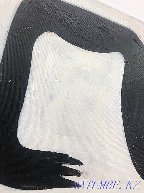 Картина холст масло абстрактный минимализм интерьерная живопись Алматы - изображение 3