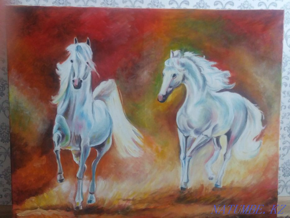 кенепке майлы бояумен салынған сурет  Қарағанды - изображение 1