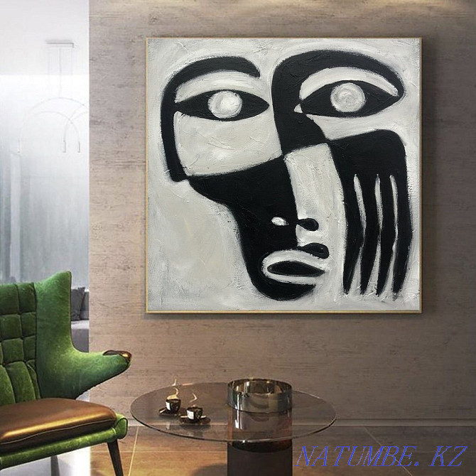 oil painting canvas minimalism abstract interior painting Almaty - photo 1