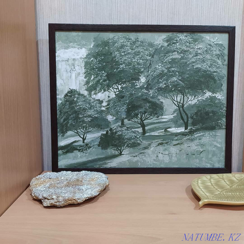 Продам картину,холст,написана акрилом в багете Экибастуз - изображение 2