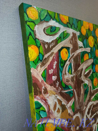 Большая картина абстрактная холст масло интерьерная живопись ручная ра Алматы - изображение 4
