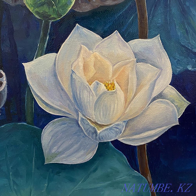 ?? Oil painting! Lotus! TORG?? Shymkent - photo 6