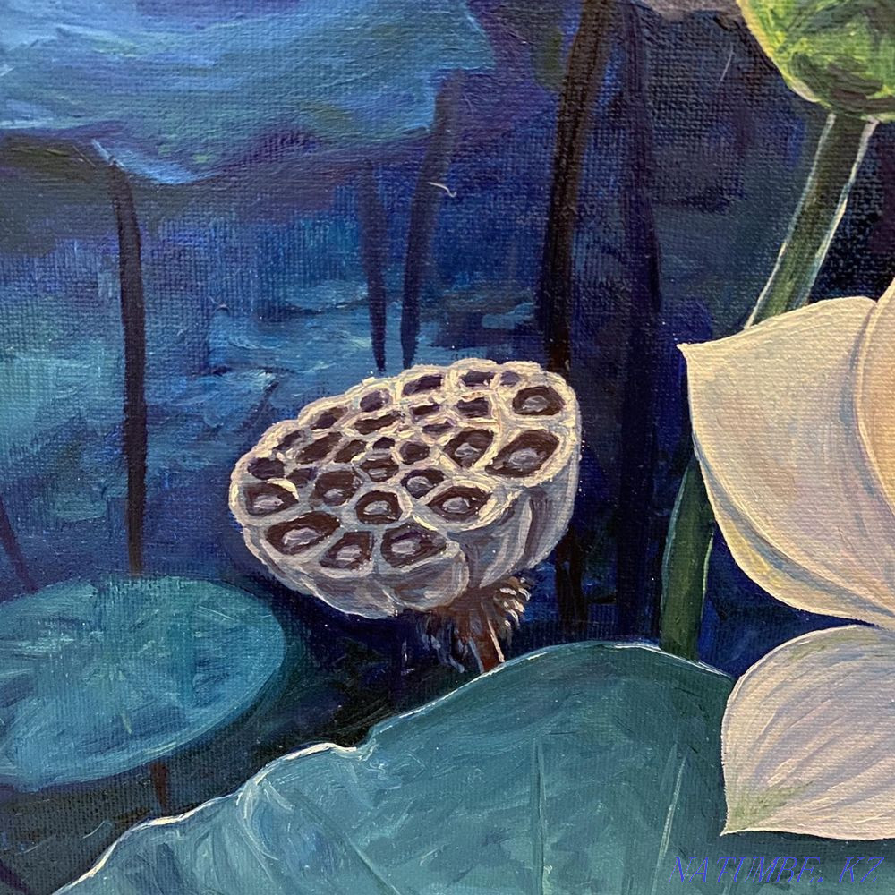 ?? Oil painting! Lotus! TORG?? Shymkent - photo 7