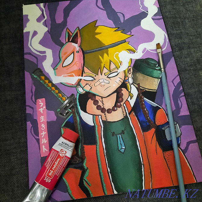 Painting Anime Naruto Acrylic Almaty - photo 4