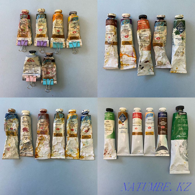 Paints, paper, palette knife, folder and tube for artists, students Astana - photo 1