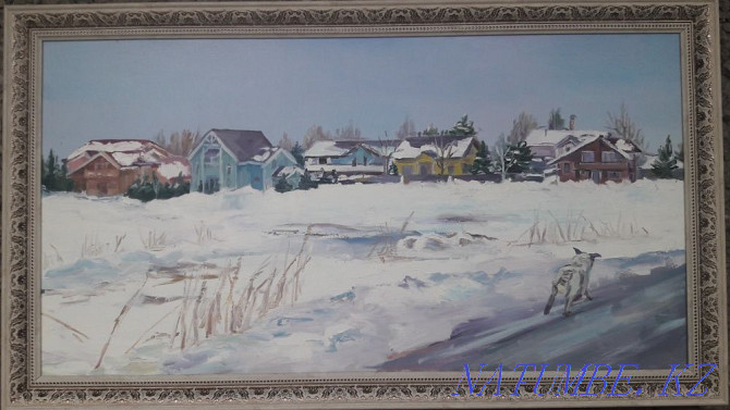 Oil painting "Almaty" "Palace of the Republic" Almaty - photo 2