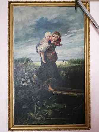Картина "Дети бегущие от грозы" Караганда
