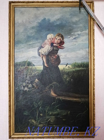 Картина "Дети бегущие от грозы" Караганда - изображение 2