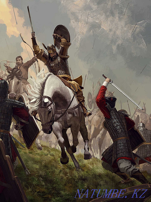 NFT-digital painting, historical and ethnic life of nomads Karagandy - photo 4