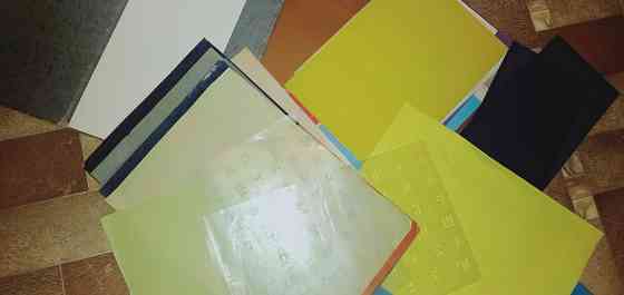Цветная бумага и бумага для акварели ,трафареты Oral