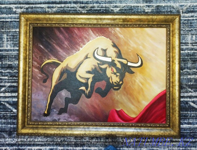 Handmade painting. "Bull". Karagandy - photo 4