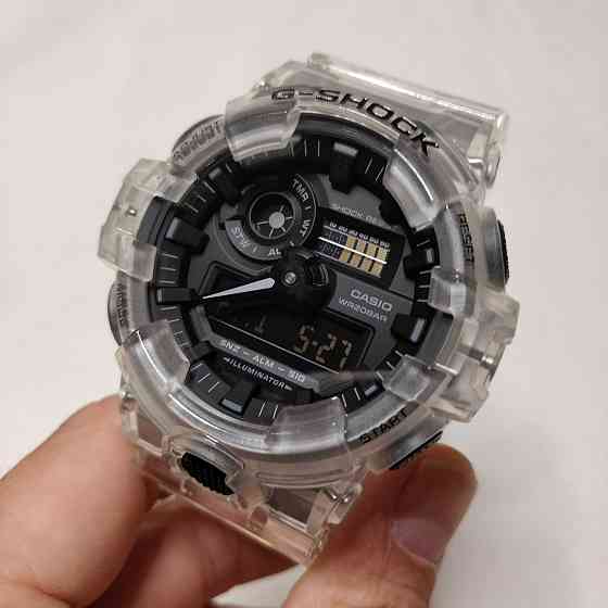 Casio G-Shock GA-700SKE-7A наручные часы прозрачные скелетоны Алматы