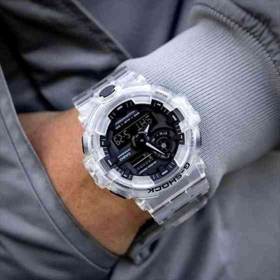 Casio G-Shock GA-700SKE-7A наручные часы прозрачные скелетоны Алматы