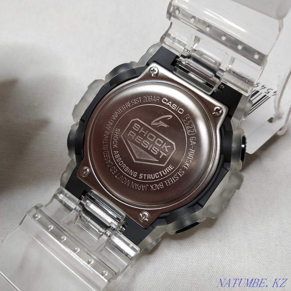 Casio G-Shock GA-700SKE-7A наручные часы прозрачные скелетоны Алматы - изображение 5