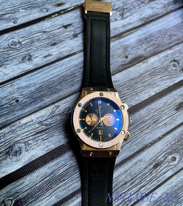 Часы Hublot Кварц Новые , наручные мужские Хублот доставка Алматы Алматы - изображение 1