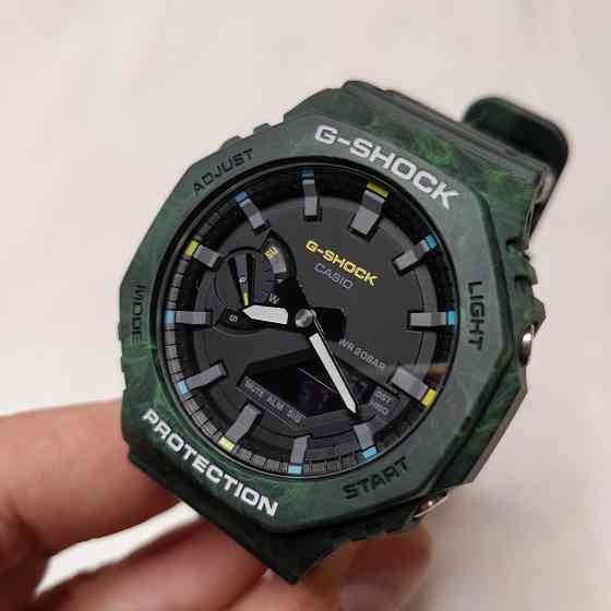 Наручные часы спортивные Casio GA-2100FR-3A G-Shock оригинал Алматы