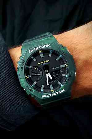 Наручные часы спортивные Casio GA-2100FR-3A G-Shock оригинал Алматы