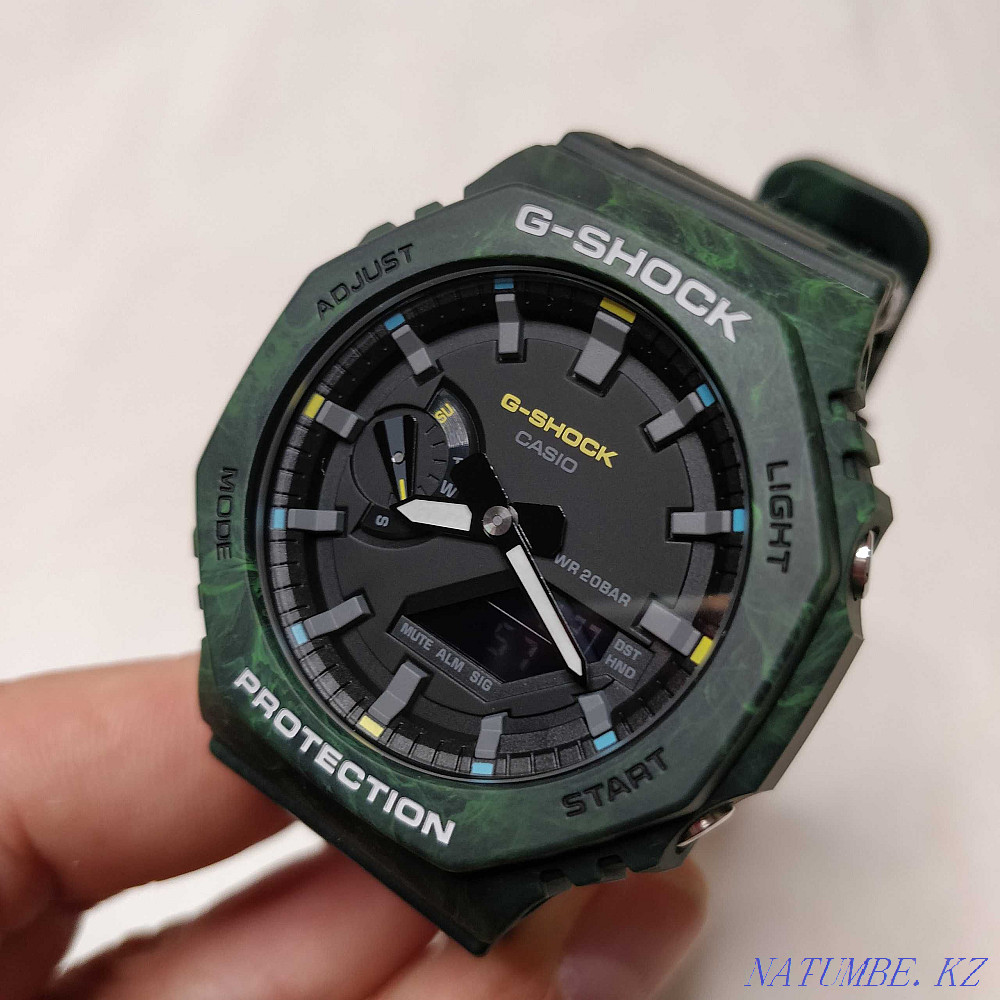 Наручные часы спортивные Casio GA-2100FR-3A G-Shock оригинал Алматы - изображение 3