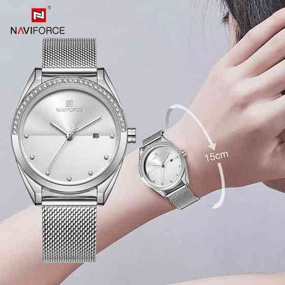 NAVIFORCE NF5015SW Аналоговые женские роскошные наручные часы Караганда