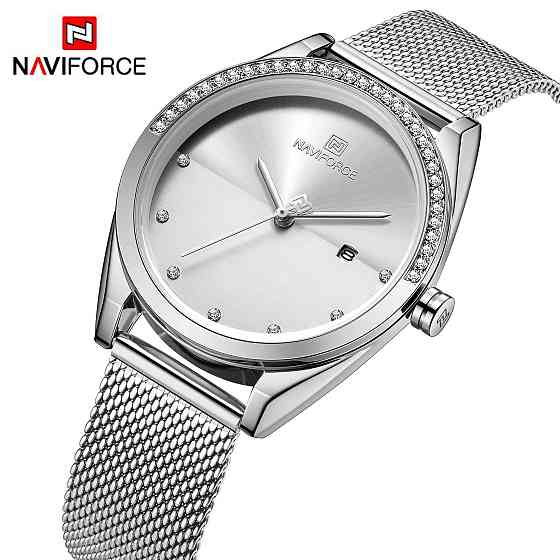 NAVIFORCE NF5015SW Аналоговые женские роскошные наручные часы Karagandy