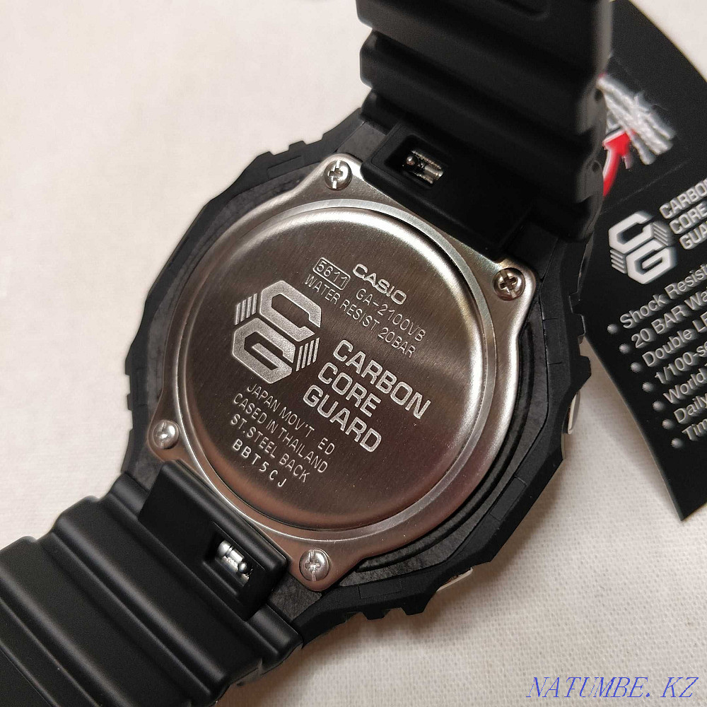 Casio G-Shock GA-2100VB-1A наручные часы спортивные оригинал Алматы - изображение 4