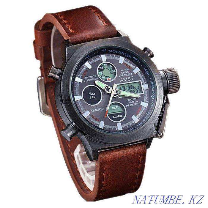 Часы Amst/наручные/военные/противоударные/водонепроницаемые/мужские Караганда - изображение 2