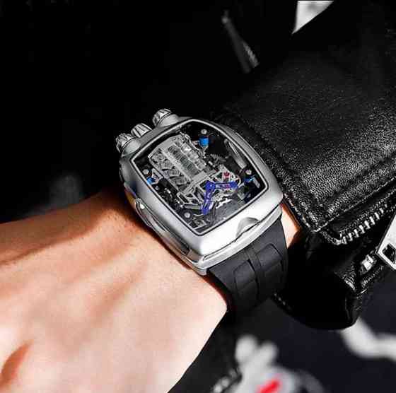 Часы мужские, часы мужские наручные, часы Bugatti Chiron, часы новые Алматы