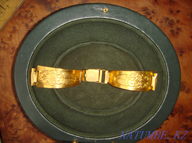 Bracelet for watches gilt USSR Very rare with a wise owl Almaty - photo 2