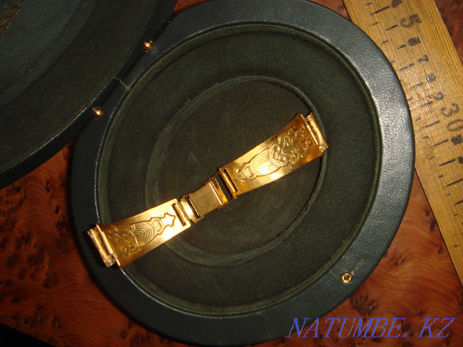 Bracelet for watches gilt USSR Very rare with a wise owl Almaty - photo 7