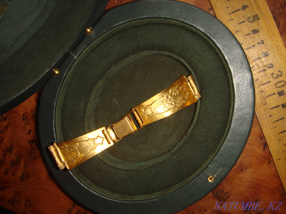 Bracelet for watches gilt USSR Very rare with a wise owl Almaty - photo 8