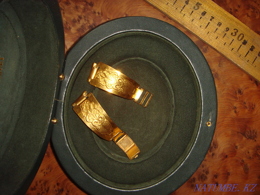 Bracelet for watches gilt USSR Very rare with a wise owl Almaty - photo 4