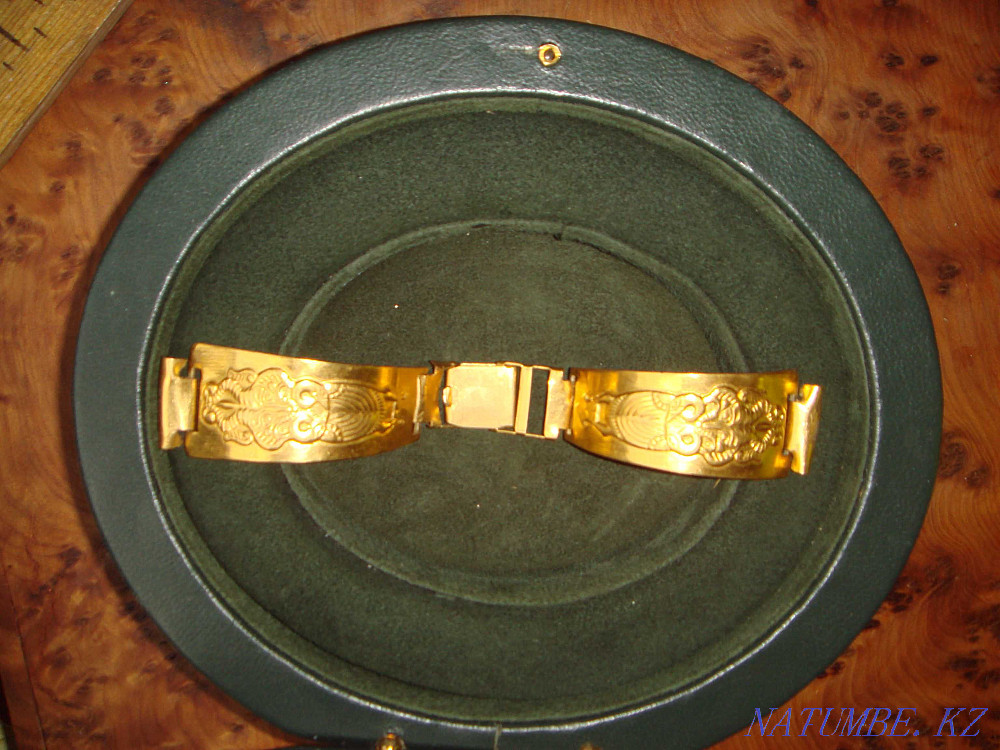Bracelet for watches gilt USSR Very rare with a wise owl Almaty - photo 2