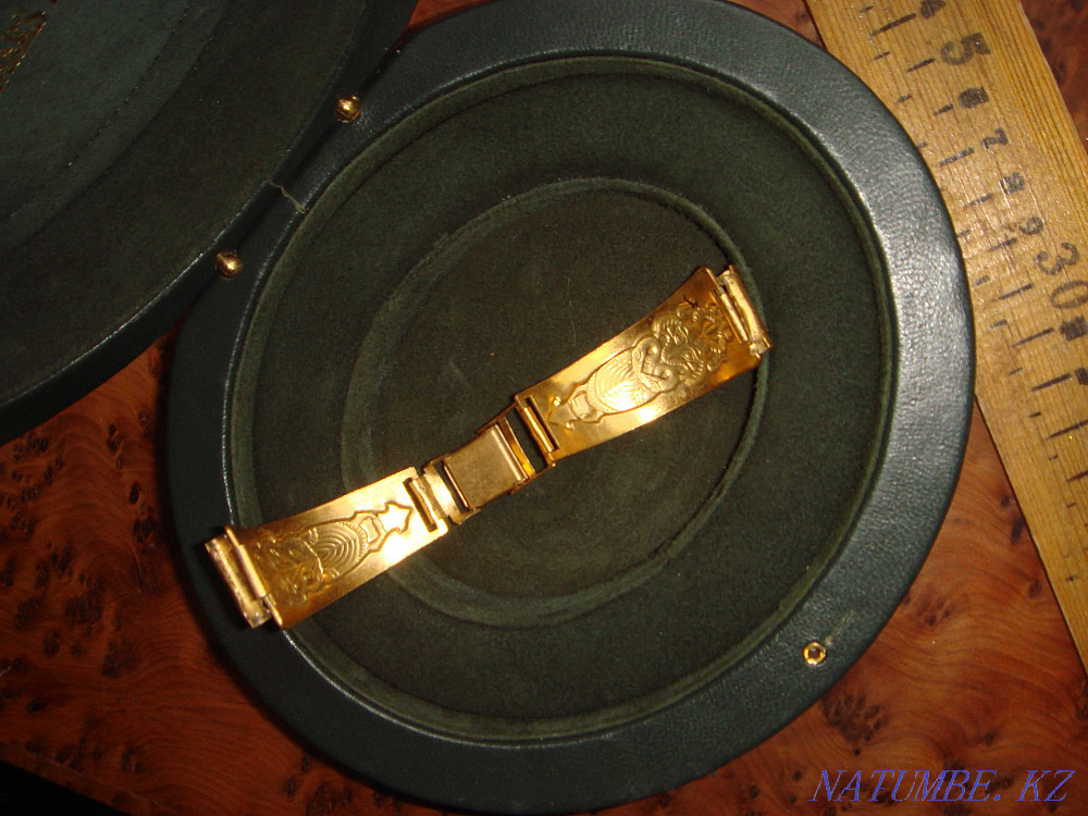 Bracelet for watches gilt USSR Very rare with a wise owl Almaty - photo 7